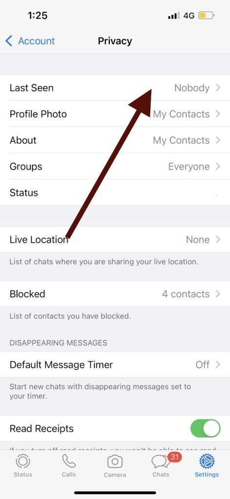 How to Freeze "Last Seen" on WhatsApp