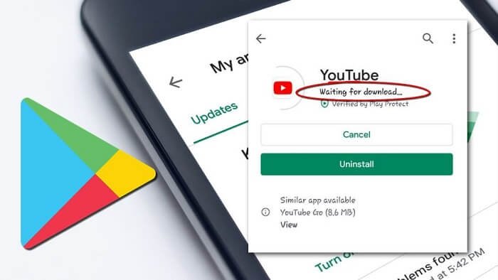 How to Fix Google Play Store Waiting for Download