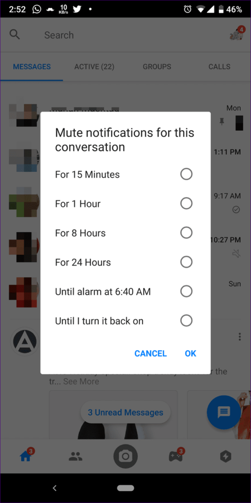 how to know if someone muted you on messenger